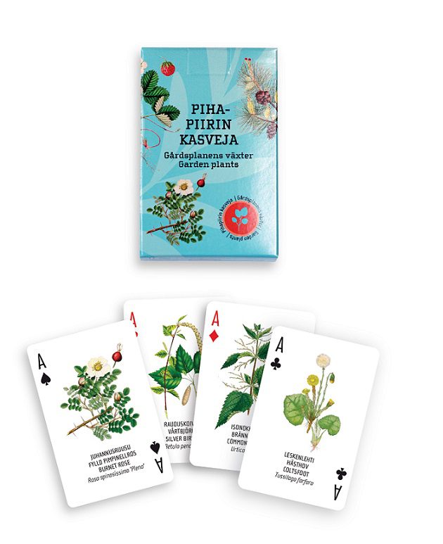 Pihapiirin kasveja -pelikortit