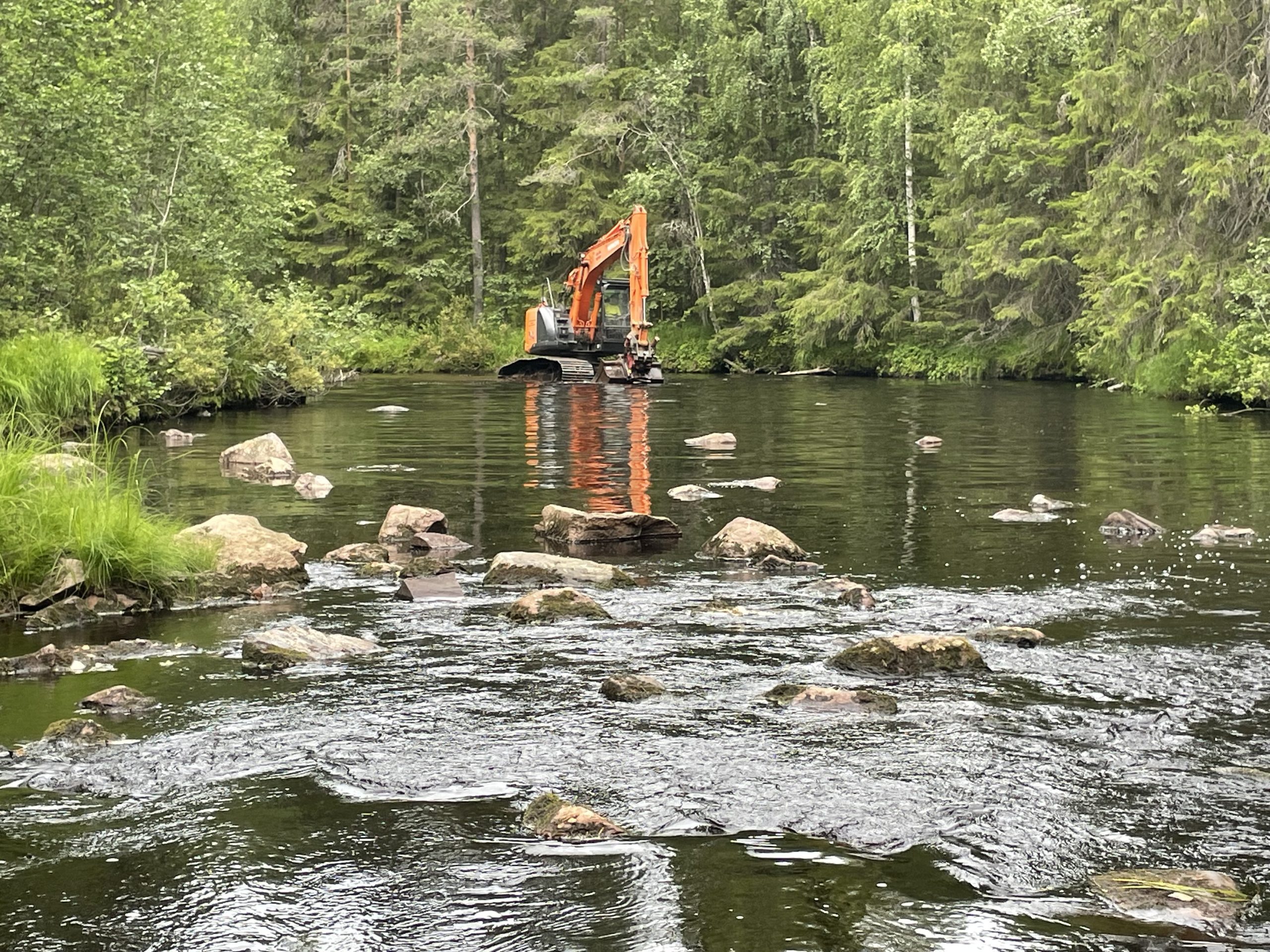 Hirsikankaankosken koneellinen kunnostus