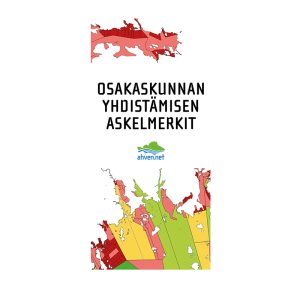 Osakaskunnan yhdistämisen askelmerkit -esitteen kansi.